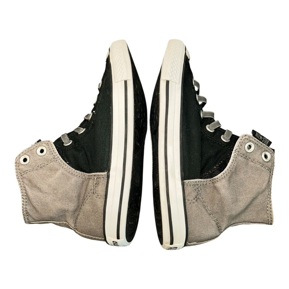 Converse Unisex 717659F fashion-sneakers  Black and Gray High-Top Sneakers - Picture 7 of 10